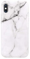TopQ iPhone X Silicone Marble White 54073 - Phone Cover