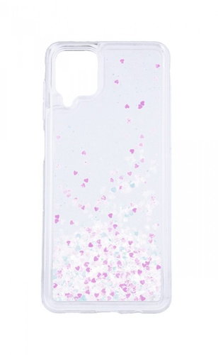 TopQ Samsung A12 silicone Liquid Heart light pink 64535 - Phone Case - Main image