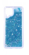 TopQ Samsung A12 Silicone Liquid Heart Turquoise 64527 - Phone Case
