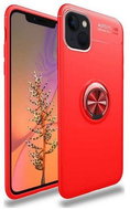 TopQ iPhone 13 mini silicone red with red ring 65539 - Phone Cover