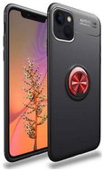 TopQ iPhone 13 mini silicone black with red ring 65534 - Phone Cover