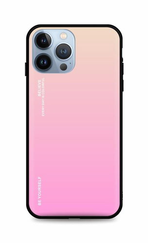 TopQ LUXURY iPhone 13 Pro Max solid rainbow apricot 65577 - Phone Cover - Main image