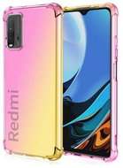 TopQ Xiaomi Redmi 9T Silicone Shock iridescent pink-yellow 65634 - Phone Cover