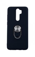 TopQ Xiaomi Redmi Note 8 Pro solid black with ring 2in1 45960 - Phone Cover