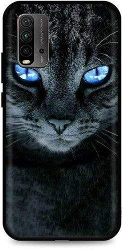 TopQ Xiaomi Redmi 9T silicone Dark Cat 65758 - Phone Cover - Main image