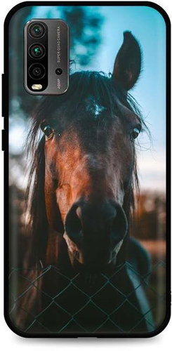 TopQ Xiaomi Redmi 9T silicone Horse 65754 - Phone Cover - Main image