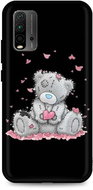 TopQ Xiaomi Redmi 9T silicone Lovely Teddy Bear 65733 - Phone Cover