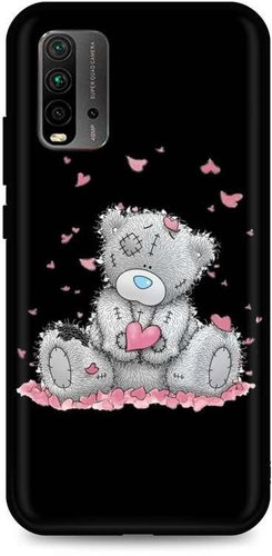 TopQ Xiaomi Redmi 9T silicone Lovely Teddy Bear 65733 - Phone Cover - Main image