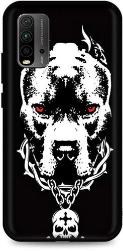 TopQ Xiaomi Redmi 9T silicone Fighting Dog 65790 - Phone Cover - Main image