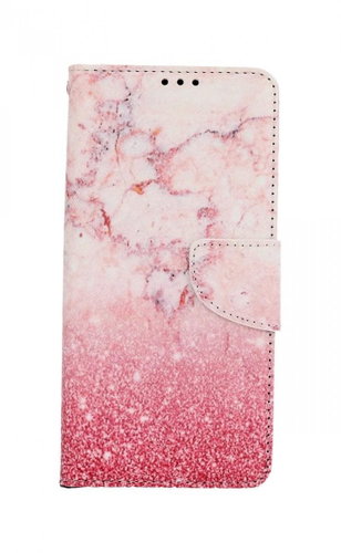 TopQ Xiaomi Redmi 9T booklet Pink marble 65882 - Phone Case - Main image