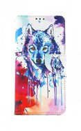 TopQ Samsung A22 5G booklet Drawing of a wolf 65919 - Phone Case