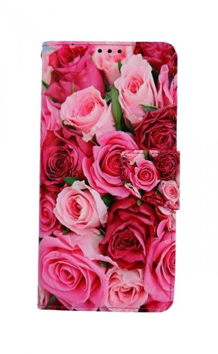 TopQ Samsung A22 5G Booklet Pink Roses 66100 - Phone Case - Main image