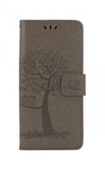 TopQ Xiaomi Redmi 9C Booklet Grey Tree Owls 56029 - Phone Case