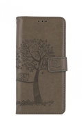 TopQ Xiaomi Redmi Note 8 Pro booklet Grey tree owls 45870 - Phone Cover