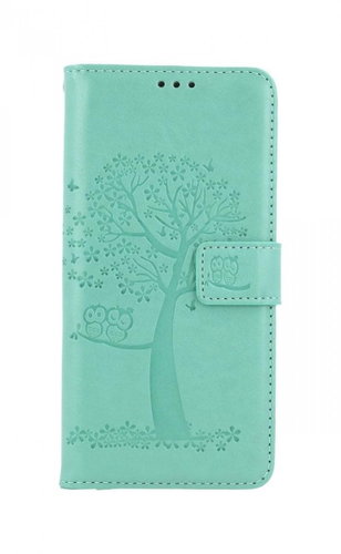 TopQ Xiaomi Redmi 9T booklet Green tree owls 66642 - Phone Case - Main image