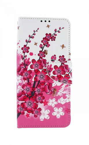 TopQ Realme C3 Book Flowers Textile 55069 - Phone Case - Main image