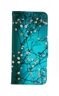 TopQ Samsung A22 booklet Blue with flowers 60515 - Phone Case