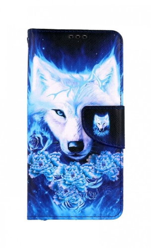 TopQ Xiaomi Redmi Note 10 booklet Turquoise wolf 59817 - Phone Case - Main image