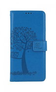 TopQ Samsung A22 booklet Blue tree owls 66289 - Phone Case