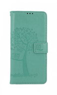 TopQ Samsung A22 booklet Green tree owls 66288 - Phone Case