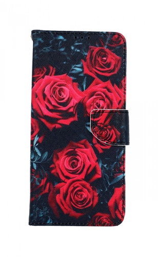 TopQ Samsung A22 Booklet Red Roses 66230 - Phone Case - Main image