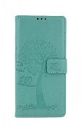 TopQ Xiaomi Redmi Note 9 Pro knižkový Zelený strom sovičky 50740 - Kryt na mobil