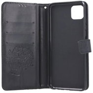 TopQ Samsung A22 5G booklet Black tree owls 66871 - Phone Case
