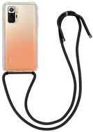 TopQ Xiaomi Redmi Note 10 Pro silicone with black cord transparent 61224 - Phone Cover