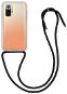 Kryt na mobil TopQ Xiaomi Redmi Note 10 Pro silikón s čiernou šnúrkou priehľadný 61224 - Kryt na mobil