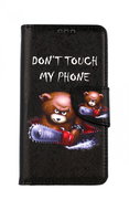 TopQ iPhone 13 Pro Max knížkové Don´t Touch méďa 66483 - Pouzdro na mobil