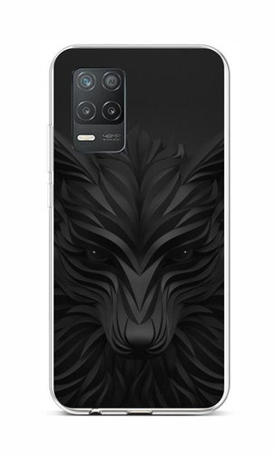 TopQ Realme 8 5G Silicone Black Wolf 66401 - Phone Cover - Main image