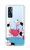TopQ Vivo Y70 silicone Cartoon Flamingos 67197 - Phone Cover