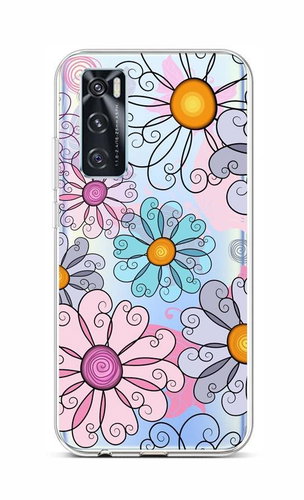TopQ Vivo Y70 silicone Colorful Daisy 67090 - Phone Cover - Main image