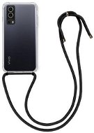 TopQ Vivo Y52 5G silicone with black cord transparent 67305 - Phone Cover