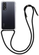 TopQ Vivo Y52 5G silicone with black cord transparent 67305 - Phone Cover