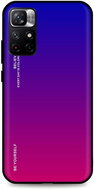 TopQ LUXURY Xiaomi Redmi Note 11 pevný duhový fialový 67331 - Phone Cover