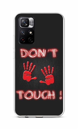 TopQ Xiaomi Redmi Note 11 silikon Don't Touch Red 67323 - Phone Cover - Main image