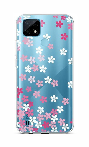 TopQ Realme C21 Silicone Pink Blossom 66840 - Phone Cover - Main image