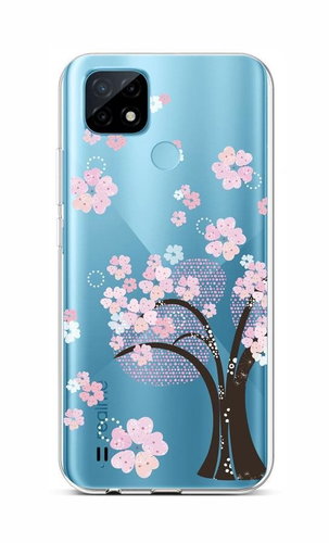 TopQ Realme C21 Silicone Cherry Tree 66826 - Phone Cover - Main image