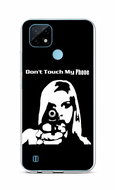 TopQ Realme C21 Silicone Don't Touch Gun 66808 - Phone Cover