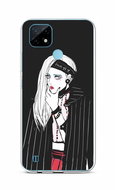 TopQ Realme C21 Silicone Dark Girl 66799 - Phone Cover
