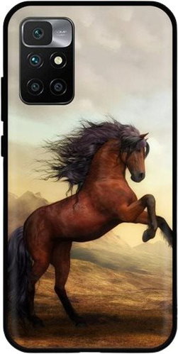 TopQ Xiaomi Redmi 10 Silicone Brown Horse 66668 - Phone Cover - Main image