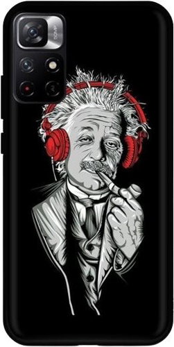 TopQ Xiaomi Redmi Note 11 Silicone Albert Einstein 67342 - Phone Cover - Main image