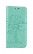 TopQ Xiaomi Redmi 10 knižkové Zelený strom sovičky 67693 - Puzdro na mobil