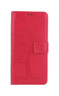 TopQ Xiaomi Redmi 10 Book Dark Pink Owl Tree 67691 - Phone Case