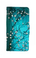 TopQ Xiaomi Redmi Note 7 Book Blue with Flowers 67737 - Phone Case