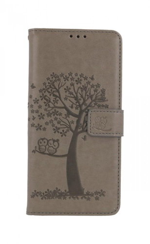 TopQ Xiaomi Redmi Note 11 Book Grey Tree Owls 67721 - Phone Case - Main image