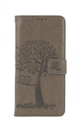 TopQ Realme C21 Book Grey Tree Owls 67731 - Phone Case