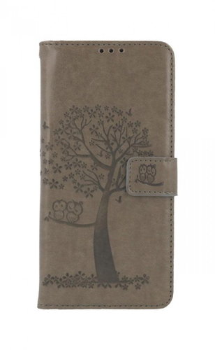 TopQ Realme C21 Book Grey Tree Owls 67731 - Phone Case - Main image