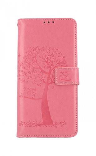 TopQ Realme C21 Booklet Pink Tree Owls 67730 - Phone Case - Main image